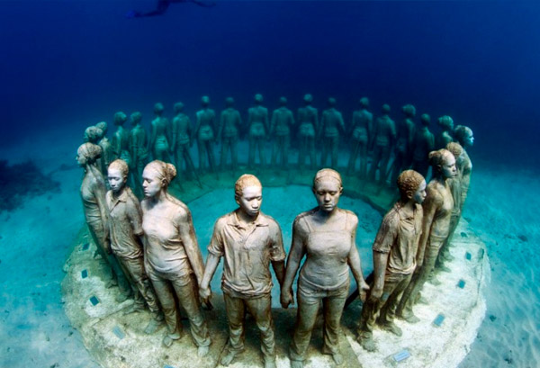 Museo subacuatico en Isla Mujeres